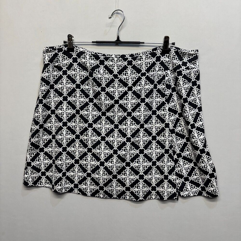 Lulu-B Women Active Golf Tennis Skort Skirt Size 1X Geometric C109 -11